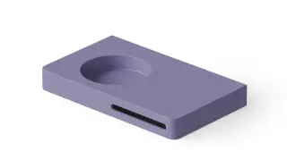Dea Design Раковина накладная 80x48x10h см, Solid Surface, цвет: lilac DD9080 800 14