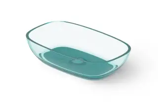 Dea Design Раковина чаша 60x36x14h см, Glasstech, цвет: lake water blue DD9079 600 R8