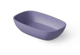 Dea Design Раковина чаша 60x36x14h см, Solid Surface, цвет: lilac DD9079 600 14