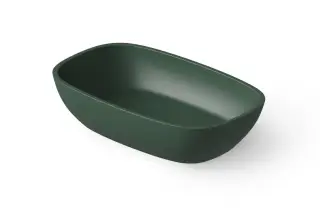Dea Design Раковина чаша 60x36x14h см, Solid Surface, цвет: dark green DD9079 600 11