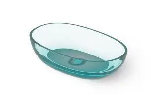 Dea Design Раковина чаша 60x36x14h см, Glasstech, цвет: lake water blue DD9078 600 R8