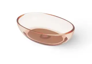 Dea Design Раковина чаша 60x40x15,5h см, Glasstech, цвет: brown copper DD9077 600 R9