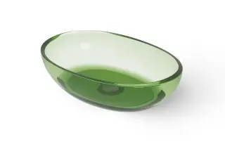 Dea Design Раковина чаша 60x40x15,5h см, Glasstech, цвет: emerald DD9077 600 R3