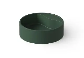 Dea Design Раковина чаша d45x14,5h см, Solid Surface, цвет: dark green DD9062 450 11