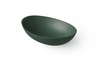 Dea Design Раковина чаша 55x38x15h см, Solid Surface, цвет: dark green DD9039 550 11