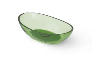 Dea Design Раковина чаша 60x35x16h см, Glasstech, цвет: emerald DD9037 600 R3