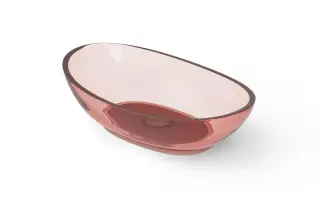 Dea Design Раковина чаша 60x35x16h см, Glasstech, цвет: pomegranate DD9037 600 R5