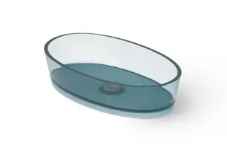 Dea Design Раковина чаша 60x35x14h см, Glasstech, цвет: dark blue DD9036 600 R11