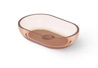 Dea Design Раковина чаша 58x38x14h см, Glasstech, цвет: brown copper DD9034 580 R9