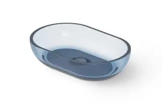 Dea Design Раковина чаша 58x38x14h см, Glasstech, цвет: royal blue DD9034 580 R7