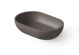 Dea Design Раковина чаша 58x38x14h см, Solid Surface, цвет: grey brown DD9034 580 6