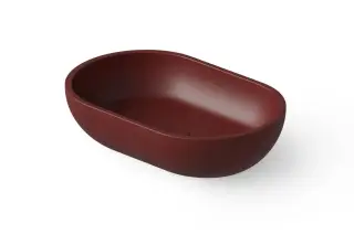 Dea Design Раковина чаша 58x38x14h см, Solid Surface, цвет: red wine DD9034 580 17