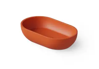 Dea Design Раковина чаша 55x32x13h см, Solid Surface, цвет: orange DD9033 550 7