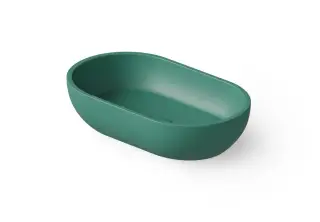 Dea Design Раковина чаша 55x32x13h см, Solid Surface, цвет: green DD9033 550 10