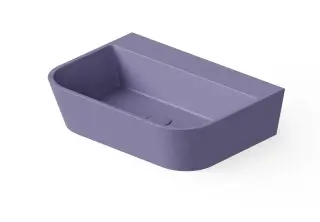 Dea Design Раковина чаша 55x40x14,5h см, Solid Surface, цвет: lilac DD9031 550 14