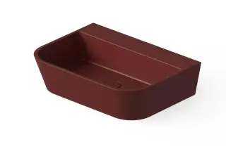 Dea Design Раковина чаша 55x40x14,5h см, Solid Surface, цвет: red wine DD9031 550 17