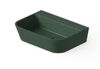 Dea Design Раковина чаша 55x40x14,5h см, Solid Surface, цвет: dark green DD9031 550 11