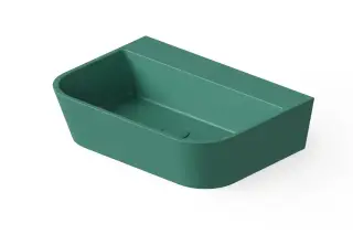 Dea Design Раковина чаша 55x40x14,5h см, Solid Surface, цвет: green DD9031 550 10