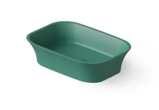 Dea Design Раковина чаша 55x38x14h см, Solid Surface, цвет: green DD9030 550 10