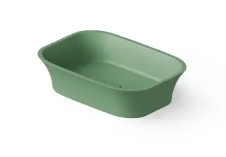 Dea Design Раковина чаша 55x38x14h см, Solid Surface, цвет: mint DD9030 550 12