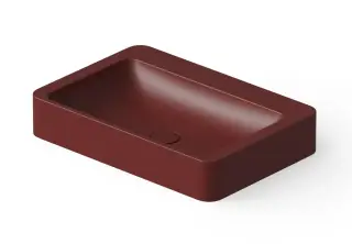 Dea Design Раковина чаша 60x41x10,5h см, Solid Surface, цвет: red wine DD9025 600 17