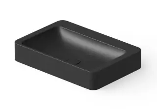 Dea Design Раковина чаша 60x41x10,5h см, Solid Surface, цвет: black DD9025 600 16