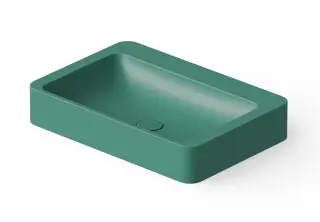 Dea Design Раковина чаша 60x41x10,5h см, Solid Surface, цвет: green DD9025 600 10