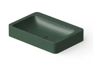 Dea Design Раковина чаша 60x41x10,5h см, Solid Surface, цвет: dark green DD9025 600 11