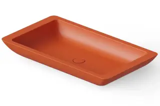 Dea Design Раковина чаша 80x45x10,5h см, Solid Surface, цвет: orange DD9013 800 7