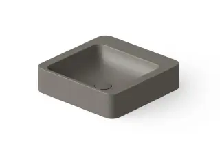 Dea Design Раковина чаша 41x41x10,5h см, Solid Surface, цвет: grey DD9011 410 3