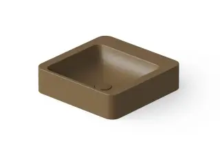 Dea Design Раковина чаша 41x41x10,5h см, Solid Surface, цвет: dark camel DD9011 410 1