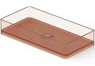 Dea Design Раковина чаша 80x40x14,5h см, Glasstech, цвет: brown copper DD9010 800 R9