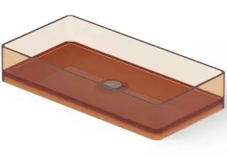 Dea Design Раковина чаша 80x40x14,5h см, Glasstech, цвет: sunset DD9010 800 R1