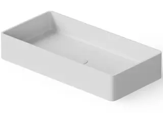 Dea Design Раковина чаша 80x40x14,5h см, Solid Surface, цвет: white DD9010 800 18