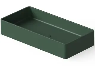 Dea Design Раковина чаша 80x40x14,5h см, Solid Surface, цвет: dark green DD9010 800 11
