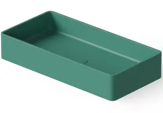 Dea Design Раковина чаша 80x40x14,5h см, Solid Surface, цвет: green DD9010 800 10