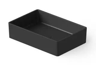 Dea Design Раковина чаша 60x40x14,5h см, Solid Surface, цвет: black DD9009 600 16