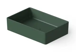 Dea Design Раковина чаша 60x40x14,5h см, Solid Surface, цвет: dark green DD9009 600 11