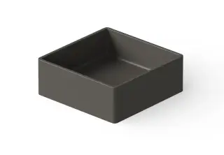Dea Design Раковина чаша 40x40x15h см, Solid Surface, цвет: graphite DD9008 400 5