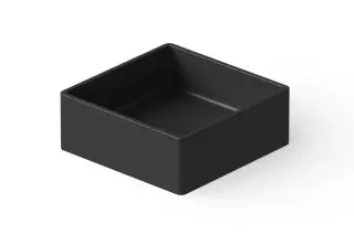 Dea Design Раковина чаша 40x40x15h см, Solid Surface, цвет: black DD9008 400 16