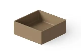 Dea Design Раковина чаша 40x40x15h см, Solid Surface, цвет: light camel DD9008 400 2