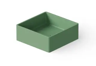 Dea Design Раковина чаша 40x40x15h см, Solid Surface, цвет: mint DD9008 400 12