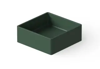 Dea Design Раковина чаша 40x40x15h см, Solid Surface, цвет: dark green DD9008 400 11