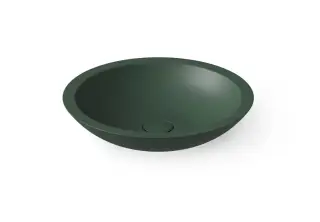 Dea Design Раковина чаша d51,5x10,5h см, Solid Surface, цвет: dark green DD9004 515 11