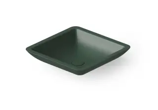 Dea Design Раковина чаша 42,5x42,5x10,5h см, Solid Surface, цвет: dark green DD9003 425 11
