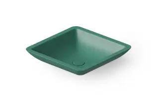 Dea Design Раковина чаша 42,5x42,5x10,5h см, Solid Surface, цвет: green DD9003 425 10
