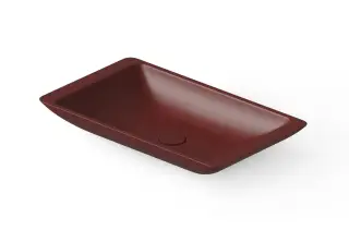 Dea Design Раковина чаша 60x35x9h см, Solid Surface, цвет: red wine DD9002 600 17