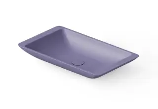 Dea Design Раковина чаша 60x35x9h см, Solid Surface, цвет: lilac DD9002 600 14