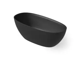 Dea Design Edge Ванна из Solid Surface отдельностоящая 170x78 см, цвет: black DD8928 1700 16