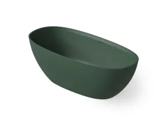 Dea Design Edge Ванна из Solid Surface отдельностоящая 170x78 см, цвет: dark green DD8928 1700 11